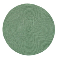 Салфетка под приборы, 38 см, полипропилен/ПЭТ, круглая, зеленая, Scintilla