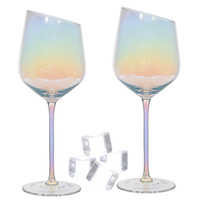 Kuchenland Набор для вина, 2 перс, 6 пр, с кубиками, стекло/кварц, перламутр, Charmant polar