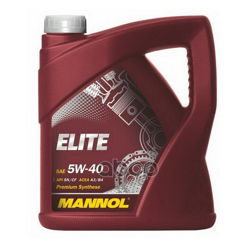 MANNOL Масло Моторное Mannol Elite 5W-40 Синтетическое 4 Л 1006