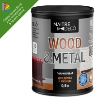Краска универсальная Maitre Deco Wood&Metal цвет прозрачный 0.9 л MAITRE DECO None