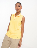 Желтая футболка-поло без рукавов Nike Golf Victory Dri-Fit