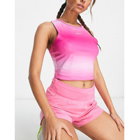 Розовая укороченная майка Nike Running Swoosh с градиентом