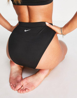 Черные плавки бикини с завышенной талией Nike Swim Essentials Nike Swimming