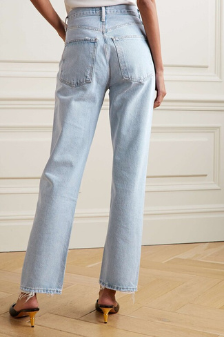 AGOLDE прямые джинсы 90-х с завышенной талией и завышенной талией, деним