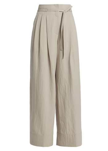 Широкие брюки из смесовой шерсти с завязками на талии 3.1 Phillip Lim