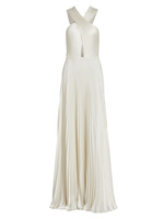 Плиссированное платье Athena A.L.C., белый