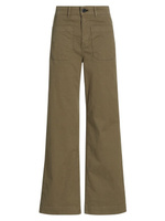 Расклешенные парусиновые брюки Sailor Askk NY, оливковый
