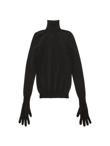 Перчатки свитер Balenciaga, черный