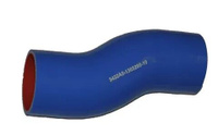 Патрубок радиатора нижний МАЗ S-образный Ø70 L225 синий силикон 5432А5-1303260-10