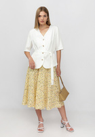 Комплект: жакет+юбка c цветочным принтом Bianka Modeno