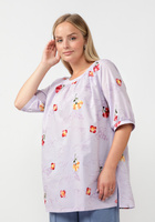 Блуза свободного кроя с цветочной вышивкой Manhattan
