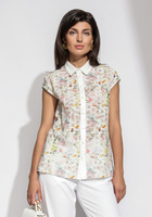 Блузка из шитья с цветочным принтом Vivienne Mare