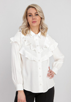 Блуза с рюшами на пуговицах Vivienne Mare