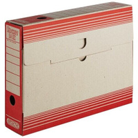 Attache Архивный короб, картон, 256х75х322 мм, красный