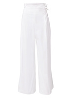 Укороченные брюки с высокой талией Carolina Herrera, белый