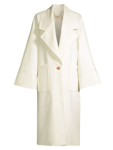 Шерстяное пальто с расклешенными рукавами Affinity Ginger & Smart, кремовый