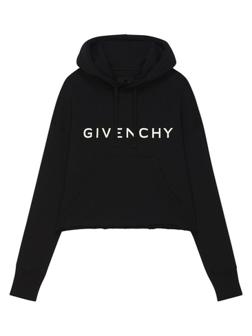 Укороченная худи свободного кроя Archetype Givenchy, черный