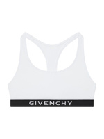 Бюстгальтер из джерси Bio с подписью 4G Givenchy, белый