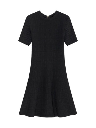 Платье из жаккарда 4G Givenchy, черный