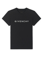 Приталенная футболка с обратным кроем Givenchy, черный