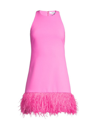 Мини-платье Cami с перьями LIKELY, розовый