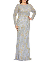 Платье больших размеров Fabulouss с пайетками Mac Duggal, золотой