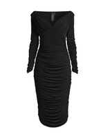 Платье Tara с длинными рукавами Norma Kamali, черный