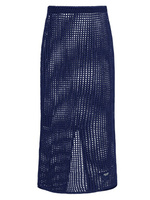 Хлопковая юбка Prada, синий