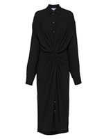 Платье из сабле Prada, черный