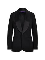 Куртка Sawyer из шерсти и шелка в культовом стиле Ralph Lauren Collection, черный