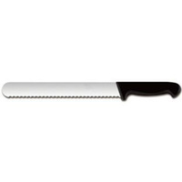 Нож для нарезки Maco 400848 25см с волнистой кромкой, черный