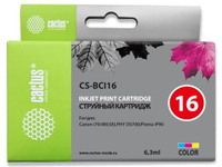 Струйный картридж Cactus CS-BCI16 трехцветный для Canon Pixma iP90;SELPHY DS700/DS810