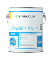 Эмаль акриловая Finncolor Garden Aqua основа А белая полуматовая 2,7 л