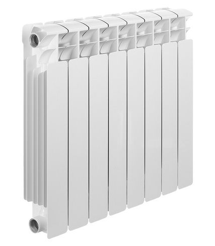 Радиатор биметаллический Rifar Base 500 мм 8 секций 1" боковое подключение белый