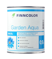 Эмаль акриловая Finncolor Garden Aqua основа А белая полуматовая 0,9 л
