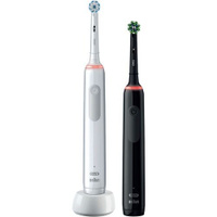 Набор электрических зубных щеток Oral-B Pro Series 3 насадки для щётки: 2шт, цвет:белый и черный [d505.513.3x]