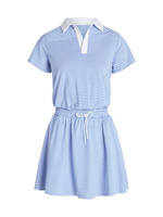 Полосатое мини-платье поло RLX Ralph Lauren, белый