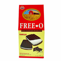 Uni Firms Печенье-сэндвич Free-O шоколадное с ванильным кремом, 65 гр
