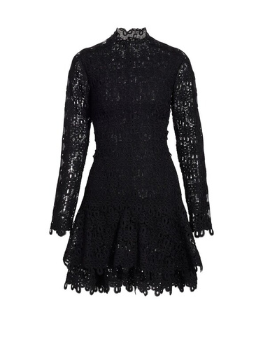 Кружевное платье из гипюра SIMKHAI, черный