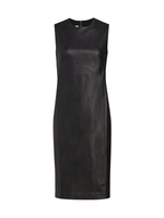 Платье-футляр из искусственной кожи Spanx, черный