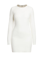 Украшенное коктейльное платье Body-Con Stella McCartney, белый