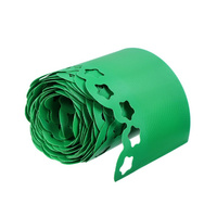 Лента бордюрная, 0.2 × 9 м, толщина 1.2 мм, пластиковая, фигурная, зеленая, greengo Greengo
