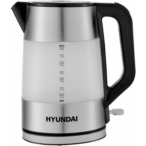 Чайник электрический Hyundai HYK-P4026 2л. 2200Вт черный (корпус: пластик) HYUNDAI