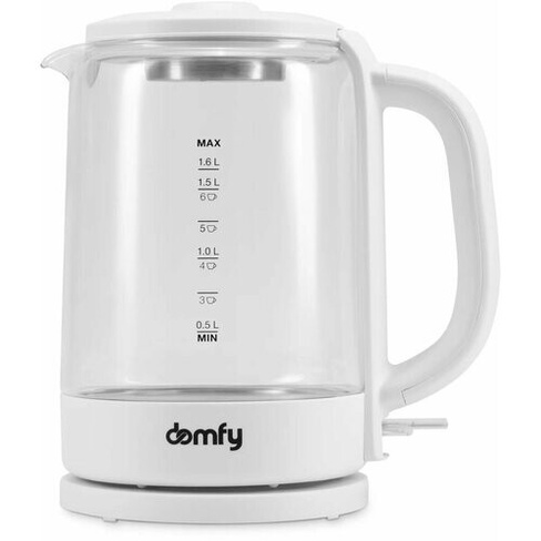 Чайник электрический DOMFY DSW-EK304, 2200Вт, белый domfy