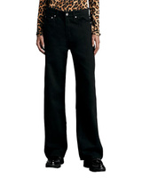 Полулегкие черные широкие джинсы Logan с высокой посадкой rag & bone