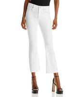 Укороченные джинсы с высокой посадкой Farrah Bootcut в цвете Современный белый AG