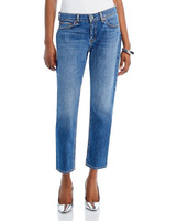 Узкие джинсы-бойфренды до щиколотки с низкой посадкой Dre в цвете Julienne rag & bone