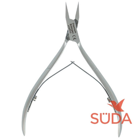 Острые угловые щипцы для ногтей 11 см Premium (2115, 1 шт) Suda (Германия)