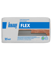 Клей для плитки/ керамогранита/ камня Knauf Флекс эластичный серый класс С2 S1 25 кг