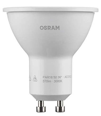 Лампа светодиодная Osram GU10 3000К 5 Вт 350 Лм 220-230 В рефлектор PAR51 прозрачная